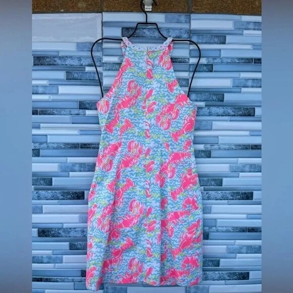 Lilly Pulitzer Lobstah Roll Lace Detail Dress size 00 - Picture 8 of 12